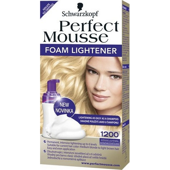 Perfect Mousse Foam Lightener intenzivní zesvětlovač na vlasy 1200
