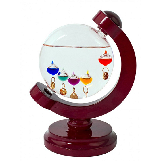 Albi Galileo Pokojový teploměr Globus vínový 20 cm