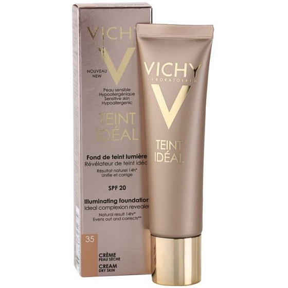 Vichy Teint Idéal rozjasňující krémový make-up 35 Beige Dore 30 ml