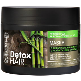 Dr. Santé Detox Hair maska z aktywnym węglem bambusowym dla intensywnej regeneracji osłabionych włosów 300 ml