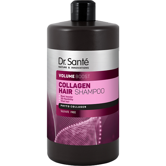 Dr. Santé Collagen Hair Volume Boost szampon do włosów zniszczonych, suchych i bez objętości 1 l