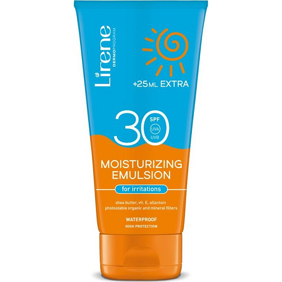 Lirene SC SPF30 Nawilżająca emulsja do opalania dla skóry wrażliwej 175 ml