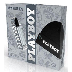 Playboy My Rules woda toaletowa 60 ml + czapka, zestaw prezentowy dla mężczyzn