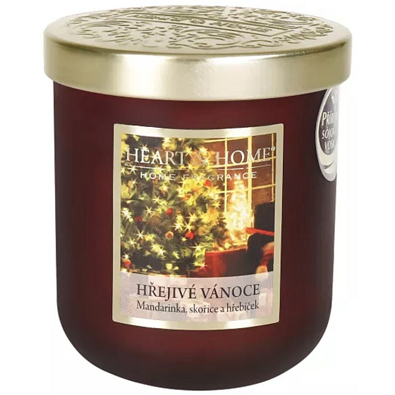 Heart & Home Grzane Święta sojowa świeca zapachowa średnia aż 30 godzin 110 g