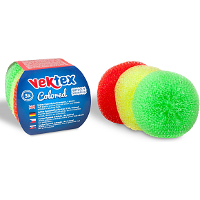 Vektex Plastowa gąbka Colored 3 szt.