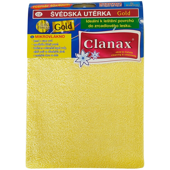 Clanax ściereczka szwedzka Gold 40 × 40 cm, 320 g