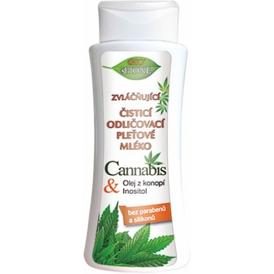 Bione Cosmetics Cannabis oczyszczające mleko do demakijażu 255 ml