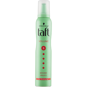 Taft Volume Mega, pianka do stylizacji z efektem podwójnego uniesienia, siła utrwalenia 5, 200 ml