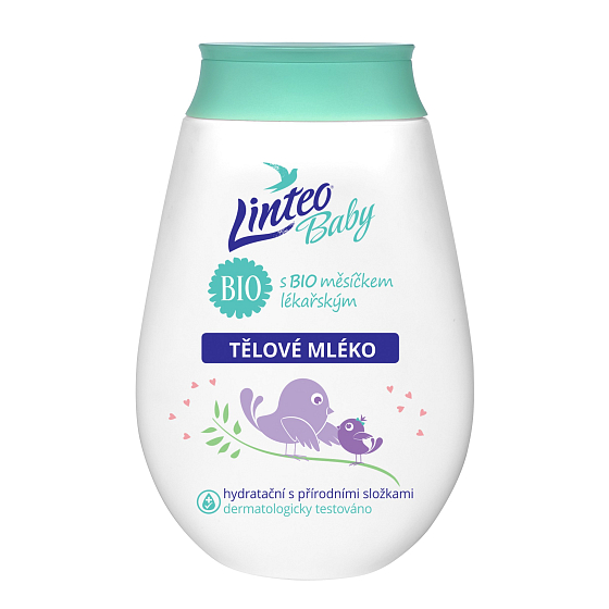 Linteo Baby Bio Sensitive Měsíček lékařský tělové mléko 250 ml