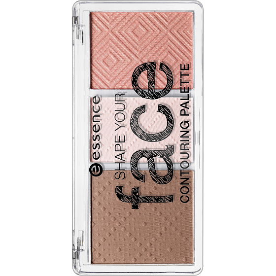 Essence Shape Your Face Contouring Palette konturovací paletka 10 Ready, Set, Peach! 14 g