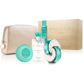 Bvlgari Omnia Paraiba toaletní voda pro ženy 65 ml + tělové mléko 75 ml + vonné toaletní mýdlo 75 g + etue, dárková sada