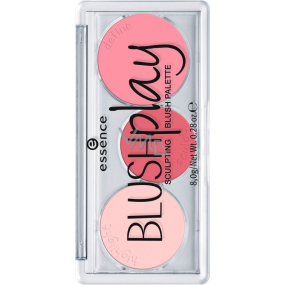 Essence Blush Play Sculpting Blush Palette stínovací paletka 20 Play It Pink 8 g Essence Blush Play Sculpting Blush Palette stínovací paletka 20 Play It Pink 8 g