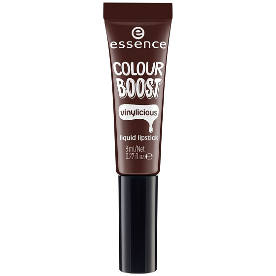 Essence Colour Boost Vinylicious tekutá rtěnka 10 I m dark I m back 8 ml