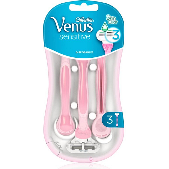 Gillette Venus Sensitive szybkie golarki 3 sztuki dla kobiet