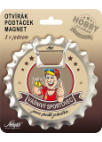 Nekupto Hobby 3v1 otwieracz, podkładka, magnes Zapalony sportowiec 10 cm