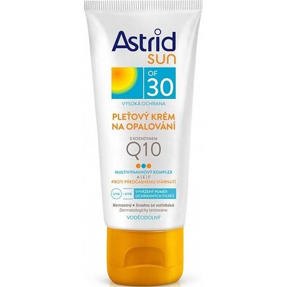 Astrid Sun OF30 pleťový krém na opalování s koenzymem Q10 50 ml