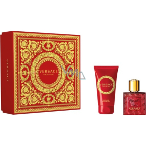 Versace Eros Flame parfémovaná voda pro muže 30 ml + sprchový gel 50 ml, dárková sada