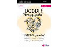 Ditipo Krasopisanka Doodle - Udekoruj swój notes 2 pięcioma słowami do ćwiczenia 36 stron 7264001