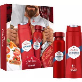 Old Spice Whitewater sprchový gel 250 ml + deodorant sprej 150 ml, kosmetická sada pro muže