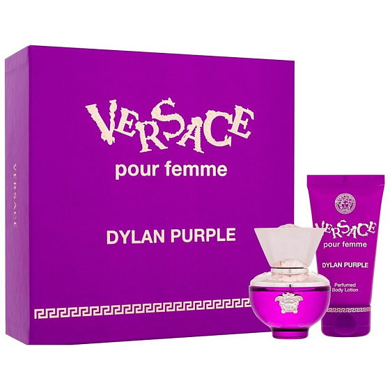 Versace Dylan Purple parfémovaná voda 30 ml + tělové mléko 50 ml, dárková sada pro ženy