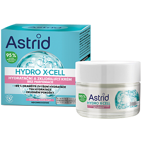 Astrid Hydro X-Cell nawilżający i łagodzący krem bez perfum dla skóry wrażliwej 50 ml