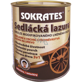 Sokrates Sedlácká lazura na dřevo, dub 0,7 kg Sokrates Sedlácká lazura na dřevo, dub 0,7 kg
