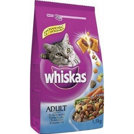 Whiskas Dry s tuňákem, zeleninou a polšt.s náplní 300 g