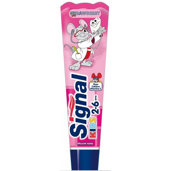 Signal Kids Strawberry 2-6 let zubní pasta pro děti 50 ml