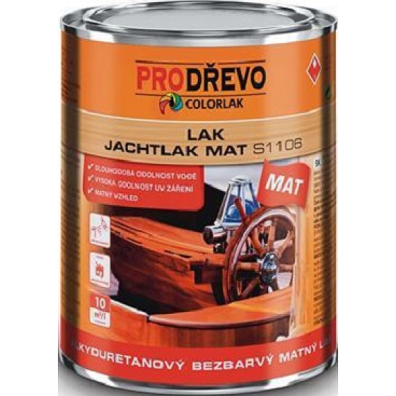 Colorlak Jachtlak Mat S1106 alkidowo-uretanowy bezbarwny matowy lak 0,6 l