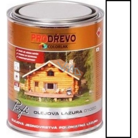 Colorlak Profi Olejová Lazura 01020 na dřevo Bílá 0,75 l