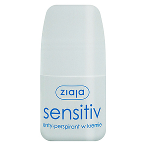 Ziaja Sensitive Creamy kulkowy antyperspirant dezodorant roll-on dla kobiet 60 ml