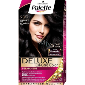 Schwarzkopf Palette Deluxe barva na vlasy 900 Sytý přirozeně černý 115 ml