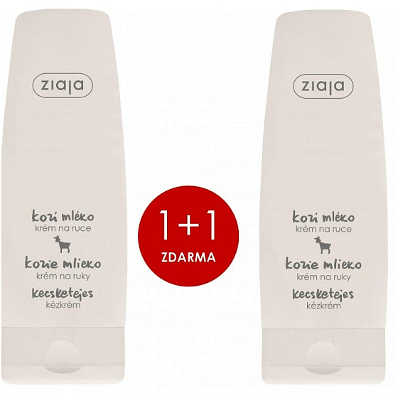 Ziaja Kozie mleko krem do rąk i paznokci 80 ml + krem do rąk i paznokci 80 ml sucha skóra, duopack