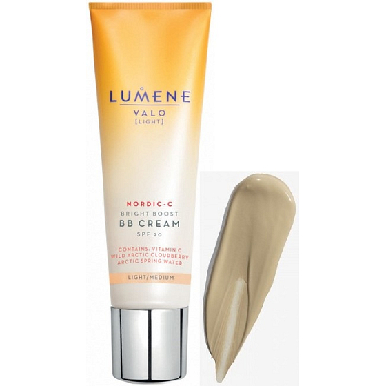 Lumene Valo Nordic-C Bright Boost SPF20 rozjasňující BB krém pro všechny typy pleti Light/Medium 30 ml