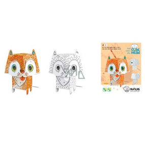 Monumi 3D Kočka k vymalování 19,5 cm, pro děti od 5 let