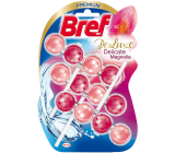 Bref De Luxe Delicate Magnolia pevný WC blok pro hygienickou čistotu a svěžest Vaší toalety 3 x 50 g