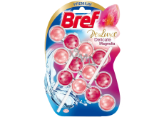 Bref De Luxe Delicate Magnolia pevný WC blok pro hygienickou čistotu a svěžest Vaší toalety 3 x 50 g