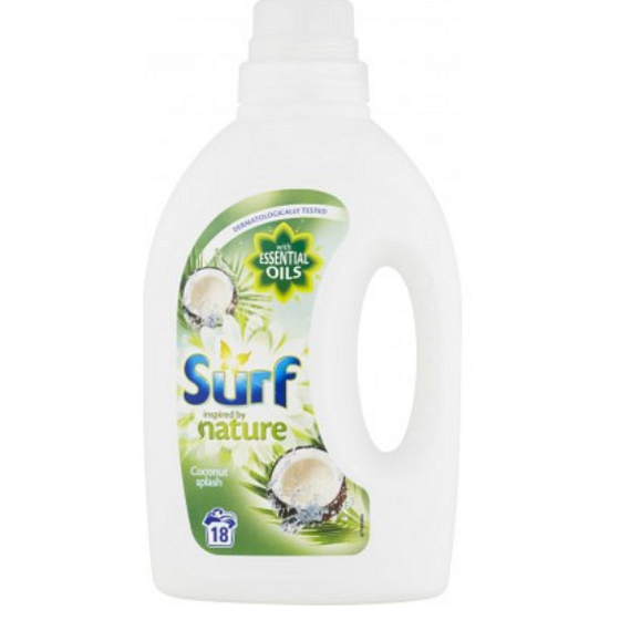Surf Coconut Splas Prací gel univerzální, vhodný na bílé i barevné prádlo 18 dávek 900 ml