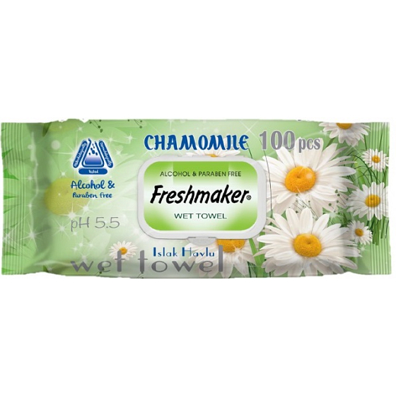 Freshmaker Chamomile - Heřmánek vlhčené ubrousky 100 kusů
