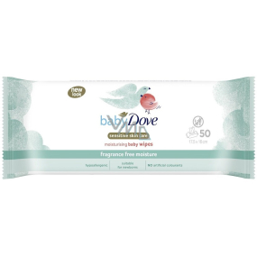 Dove Baby Sensitive Moisture vlhčené ubrousky 50 kusů