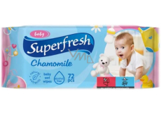 Superfresh Rumianek nawilżające chusteczki dla dzieci 72 sztuk