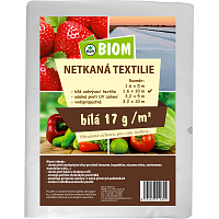 Biom nieprzemakalna tkanina biała 17 g/m² rozmiar 1,6 x 10 m