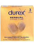 Durex Sensual Extra Lube prezerwatywy, 3 szt.