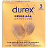 Durex Sensual Extra Lube prezerwatywy, 3 szt.