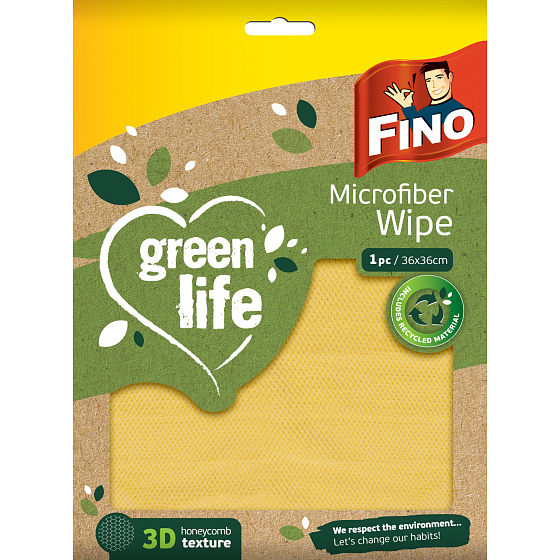 Fino Green Life ściereczka z mikrofibry recyklingowa, 1 szt.