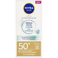 Nivea Sun Derma Skin Clear lekki krem do opalania, OF 50+, 40 ml