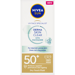 Nivea Sun Derma Skin Clear lekki krem do opalania, OF 50+, 40 ml