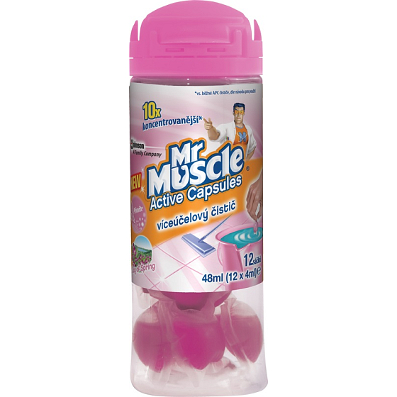 Mr. Muscle Active Capsules Joy of Spring víceúčelový čistič 12 kusů