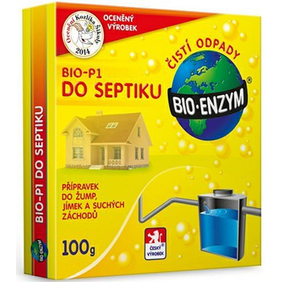 Bio-Enzym Bio-P1 Biologiczny preparat do szamba, toalety, suchego wc 100 g do likwidacji organicznych zanieczyszczeń