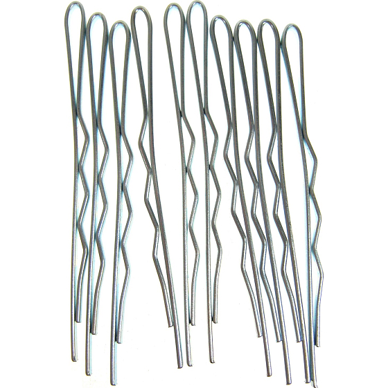 Duko Spinki do włosów srebrne 5 cm 10 sztuk 525N